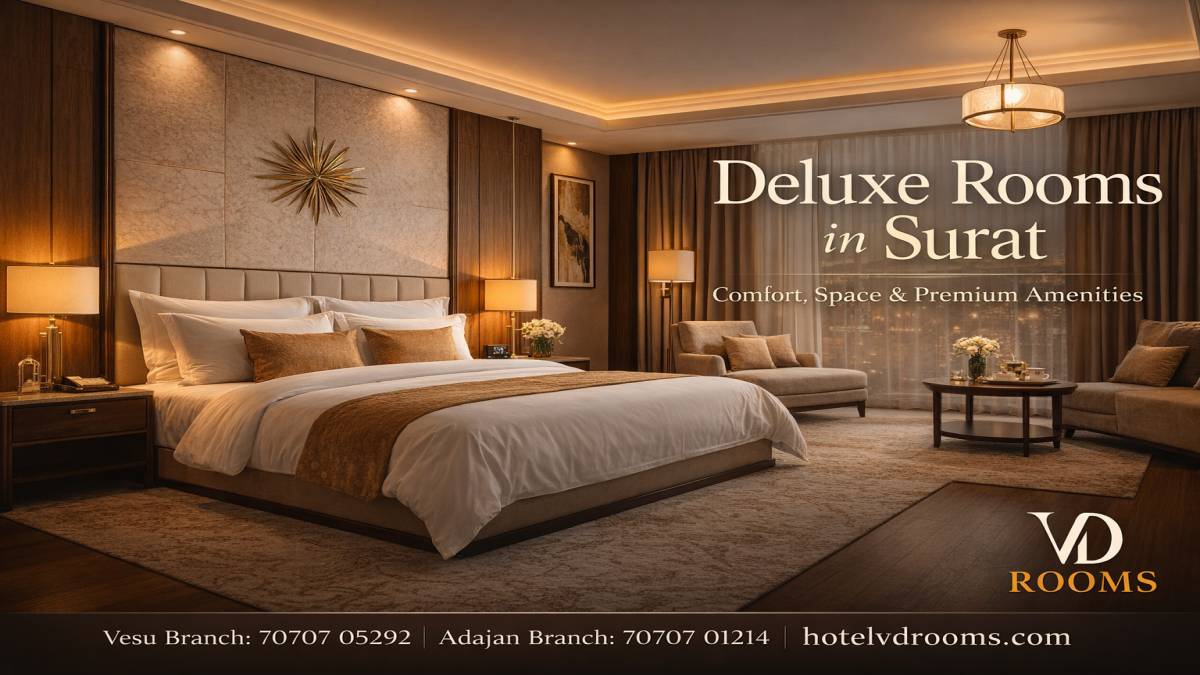 Deluxe Rooms in Surat for Family & Couple Stays