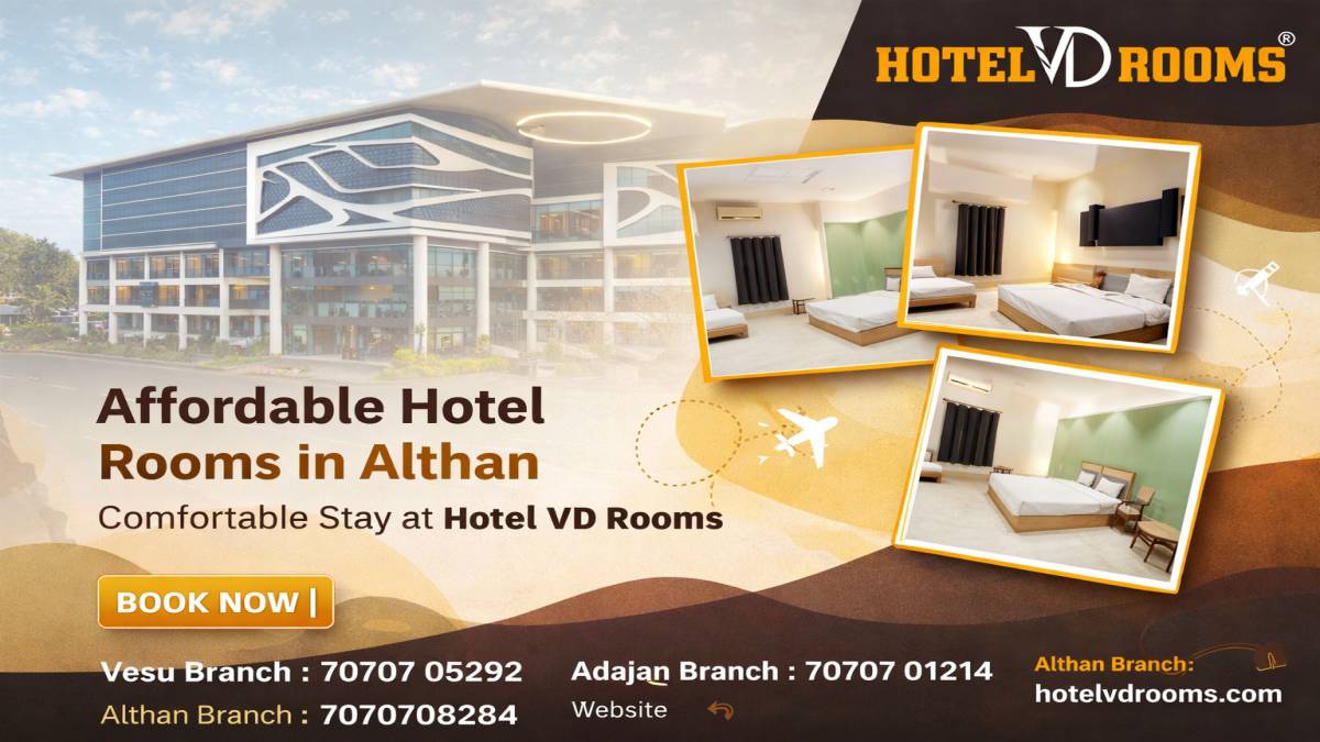 Hotel Rooms in Althan for Couples and Short Stays