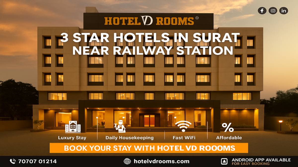 3 Star Hotels in Surat Near Railway Station &ndash; Amenities at Hotel VD Rooms