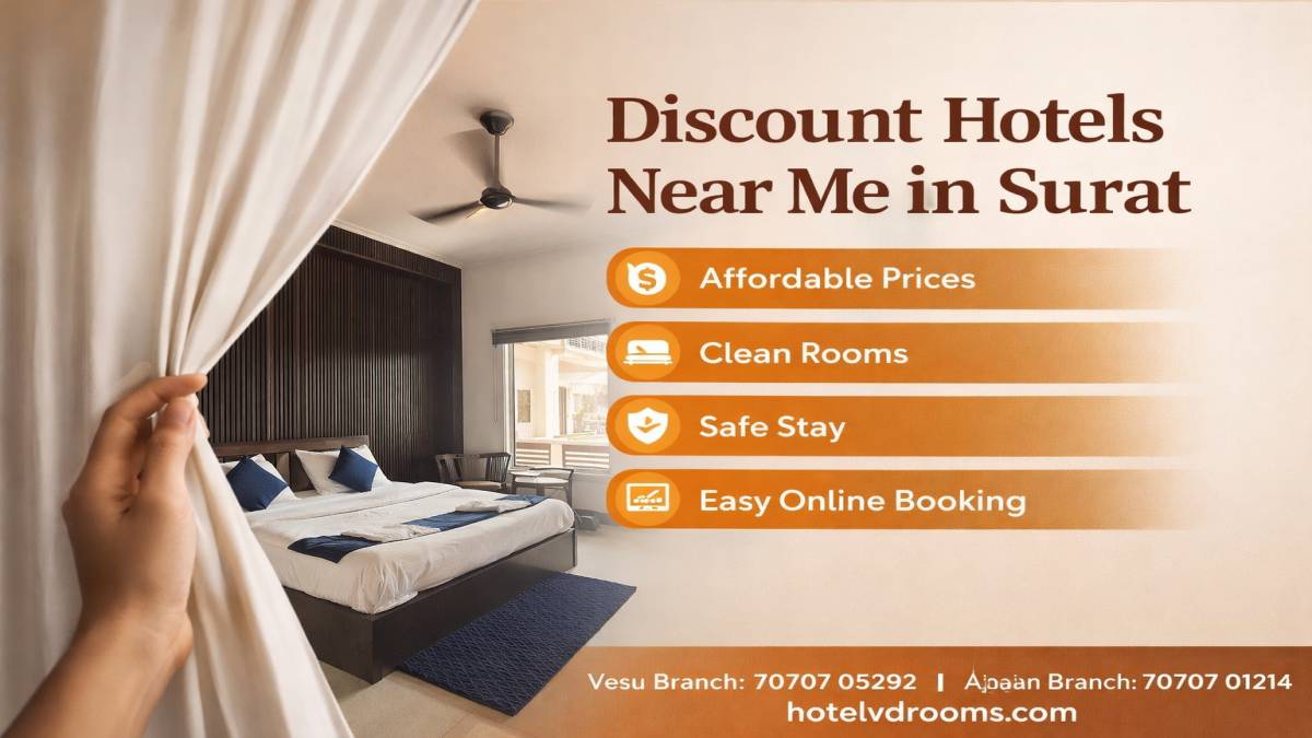Why Hotel VD Rooms Is Ideal for Discount Hotels Near Me in Surat Why Hotel VD Rooms Is Ideal for Discount Hotels Near Me in Surat