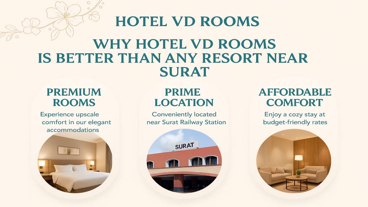 Planning to Search for a Resort Near Surat? Book a Smarter Stay at Hotel VD Rooms Planning to Search for a Resort Near Surat? Book a Smarter Stay at Hotel VD Rooms