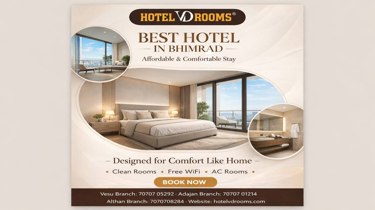 Best Hotel in Bhimrad: Room Options at Hotel VD Rooms