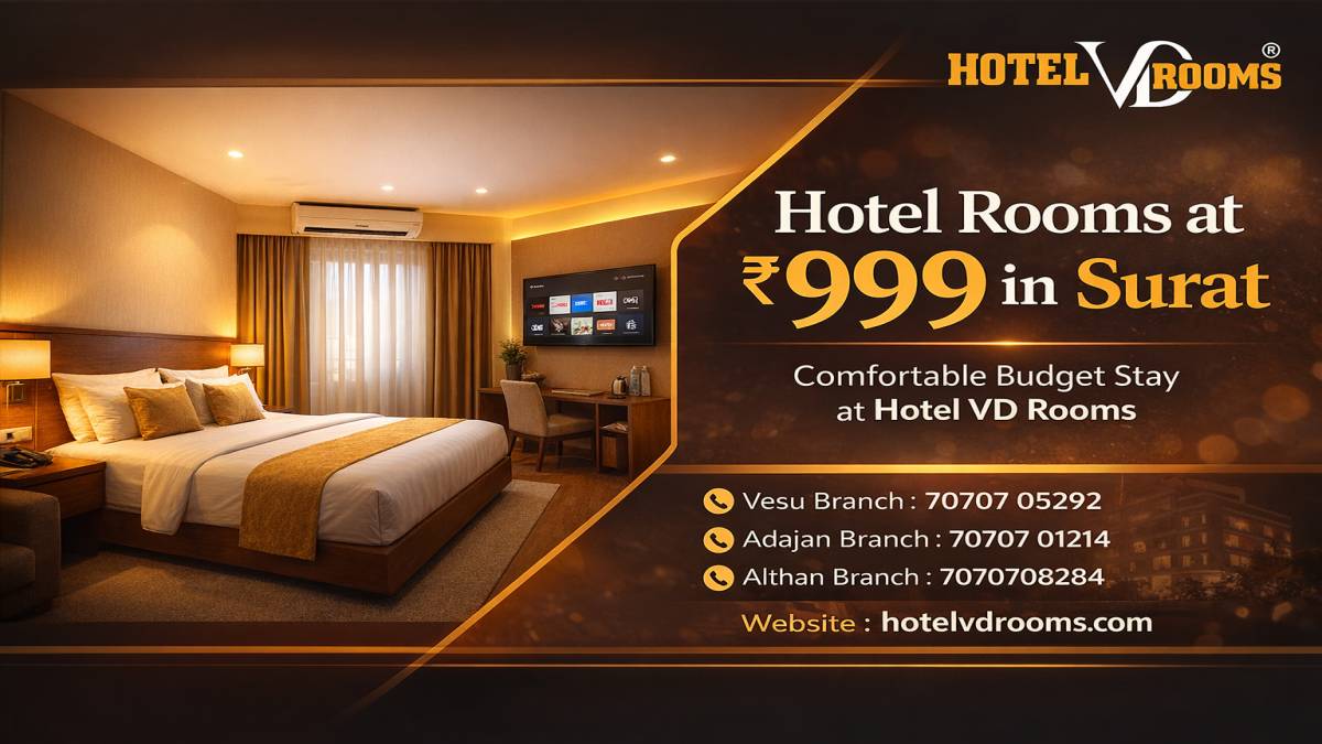 Hotel Rooms at 999 in Surat at Hotel VD Rooms