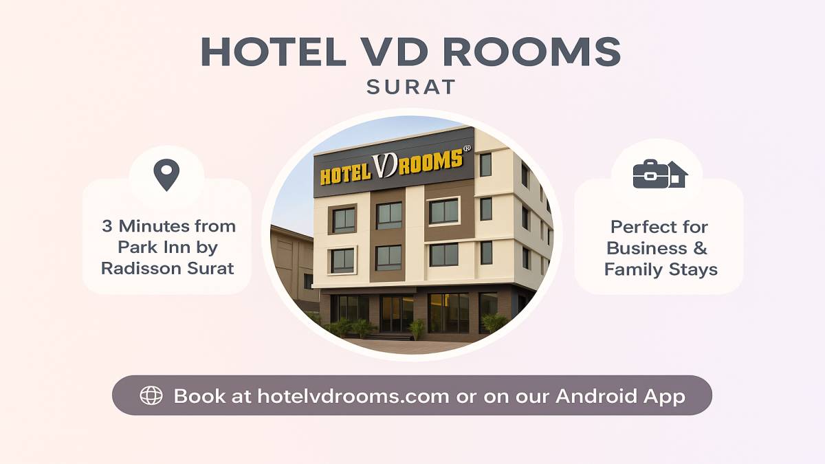 Hotel VD Rooms: Best Stay Option Near Park Inn by Radisson Surat