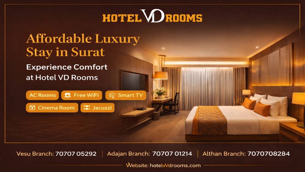 Surat Luxury Hotels: Affordable Luxury Stay at Hotel VD Rooms for Modern Travelers Surat Luxury Hotels: Affordable Luxury Stay at Hotel VD Rooms for Modern Travelers