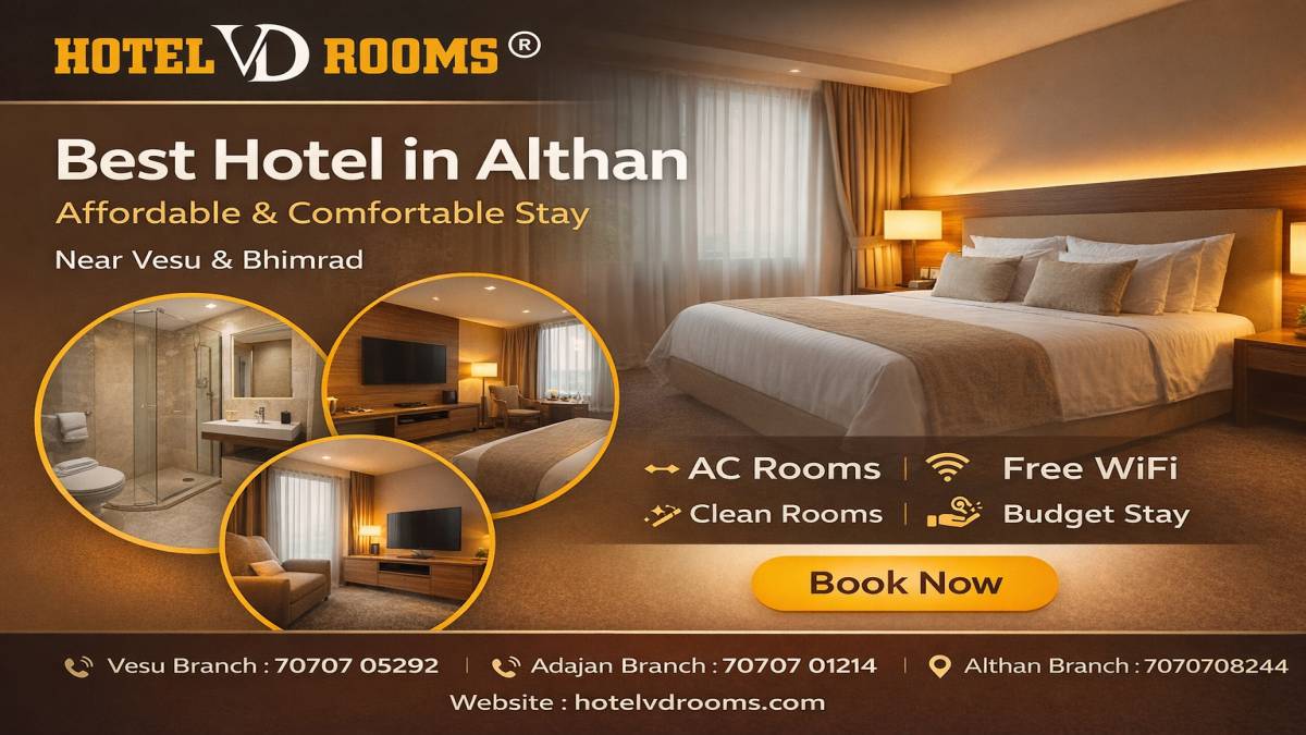 Best Hotel in Althan: Affordable Stay at Hotel VD Rooms