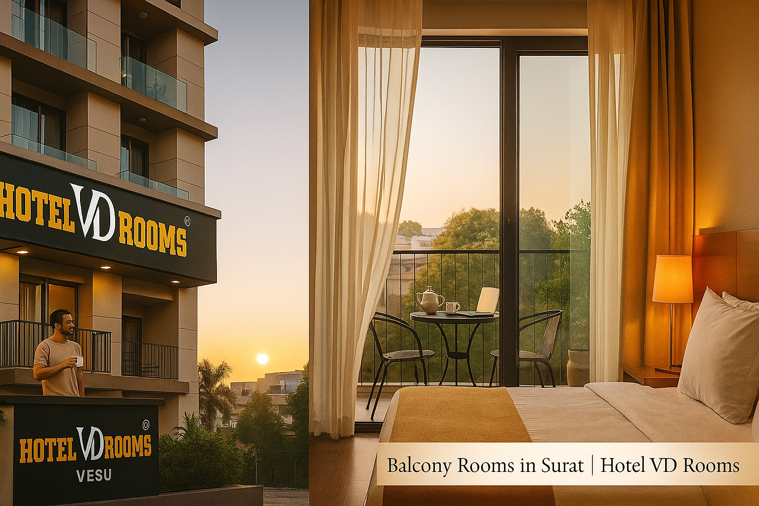 Best Balcony Rooms in Surat &ndash; Available at Hotel VD Rooms