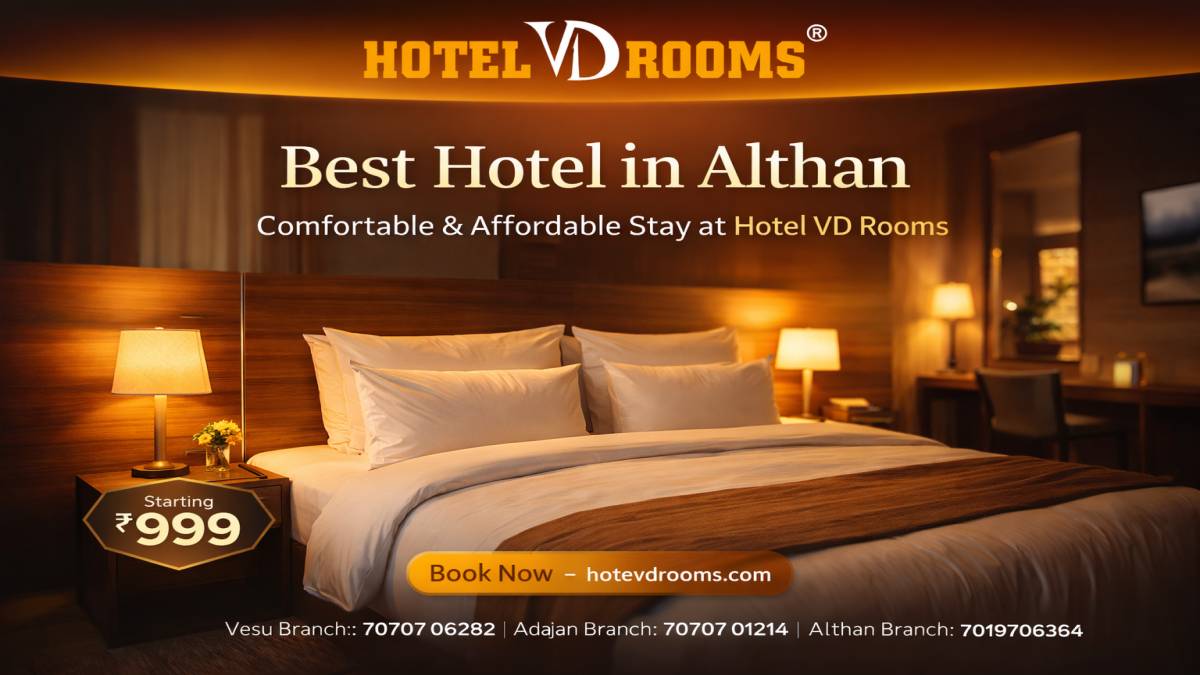 Best Hotel in Althan with Unique Features