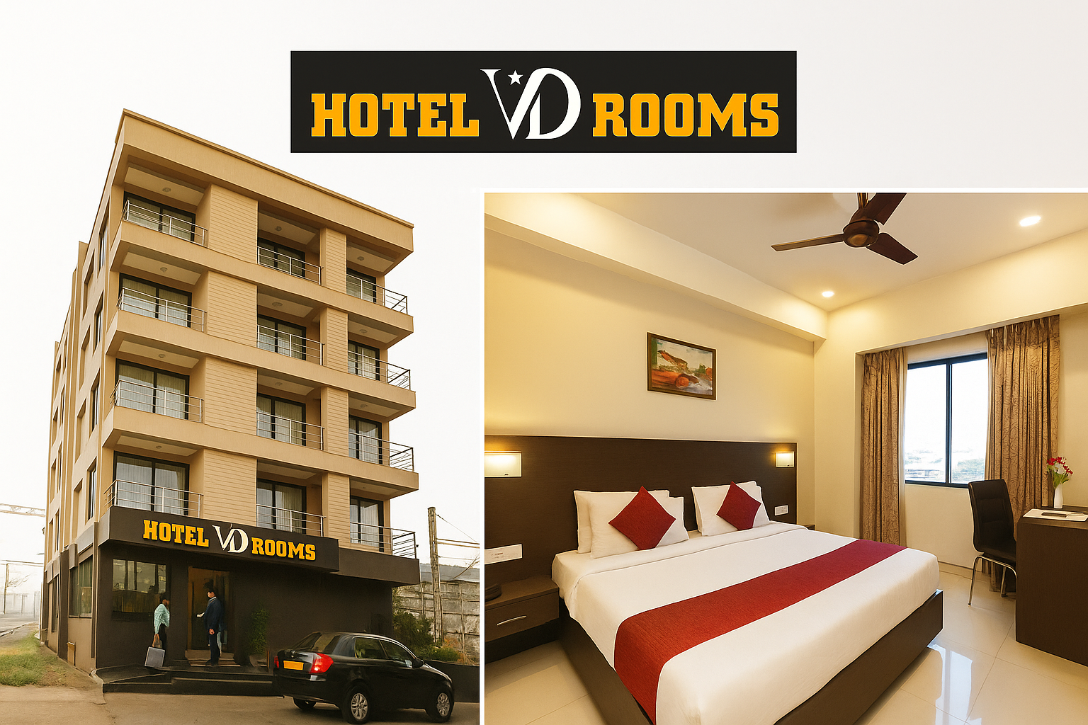 Hotel VD Rooms: Perfectly Positioned in Vesu & Adajan Hotel VD Rooms: Perfectly Positioned in Vesu & Adajan