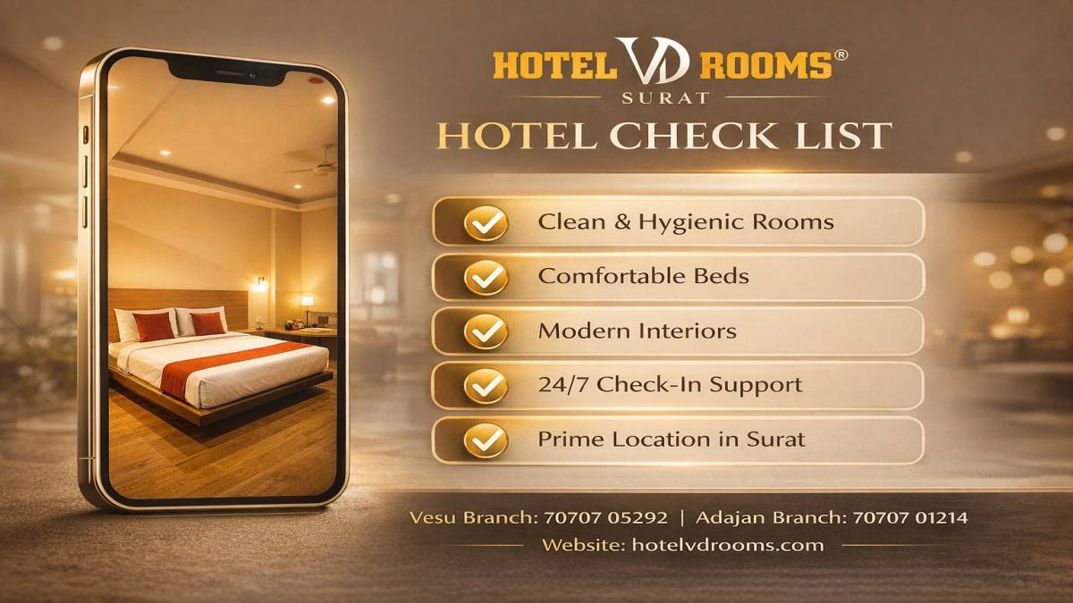 Surat Top Hotels for Location Advantage – Hotel VD Rooms Delivers Surat Top Hotels for Location Advantage – Hotel VD Rooms Delivers