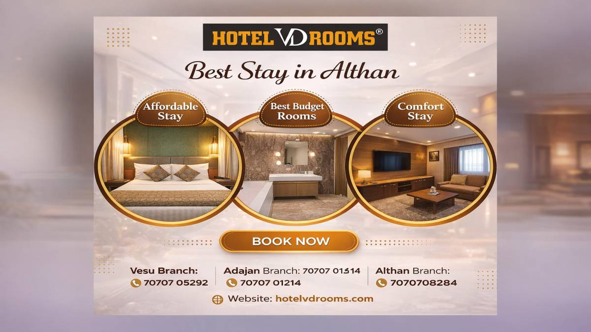 Best Stay Althan: Room Options at Hotel VD Rooms