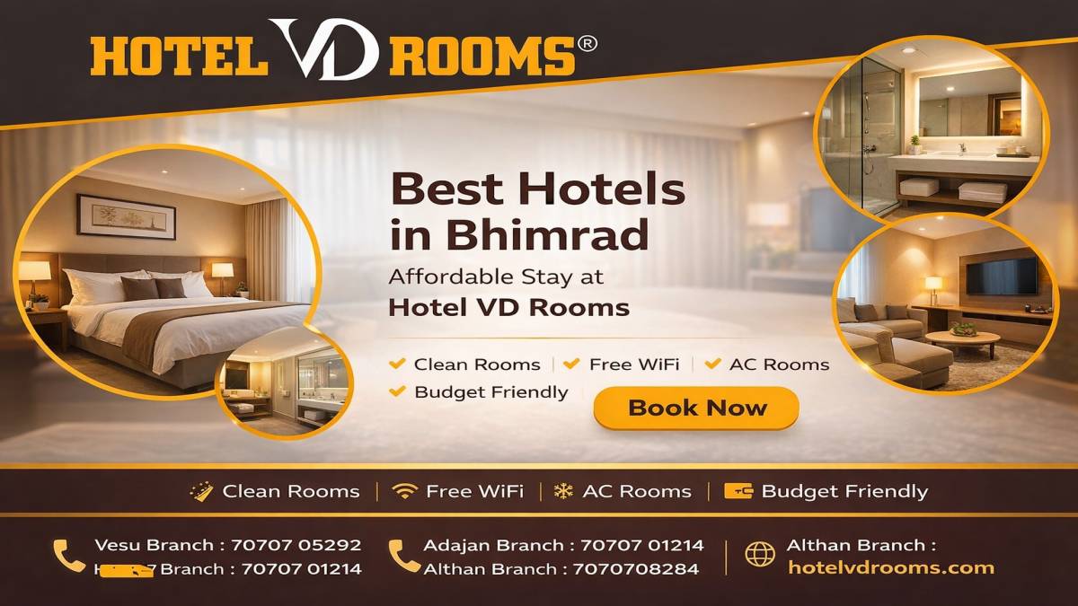Best Hotels in Bhimrad: Affordable and Comfortable Stay at Hotel VD Rooms Best Hotels in Bhimrad: Affordable and Comfortable Stay at Hotel VD Rooms