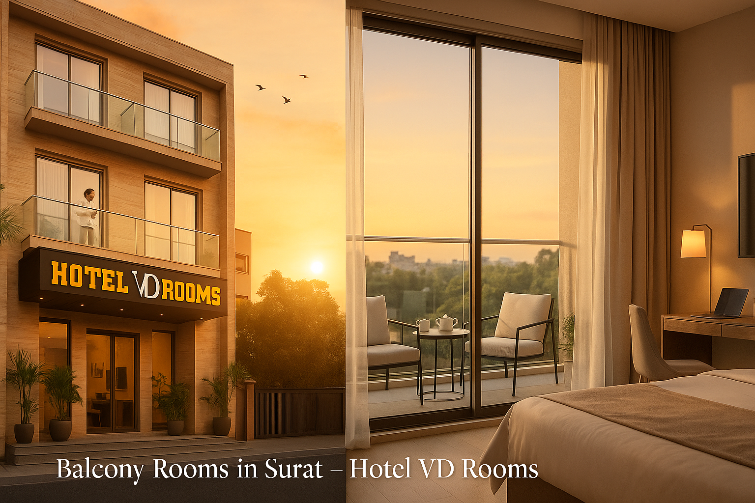 Breathe Easy: Explore the Best Balcony Rooms in Surat at Hotel VD Rooms