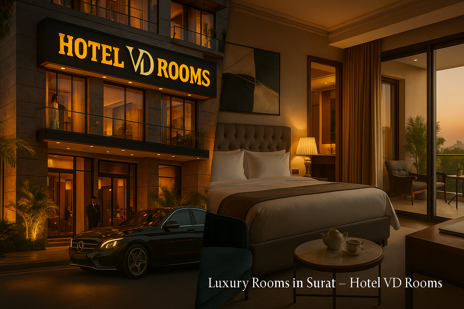 Luxury Redefined: Discover the Most Elegant Luxury Rooms in Surat at Hotel VD Rooms