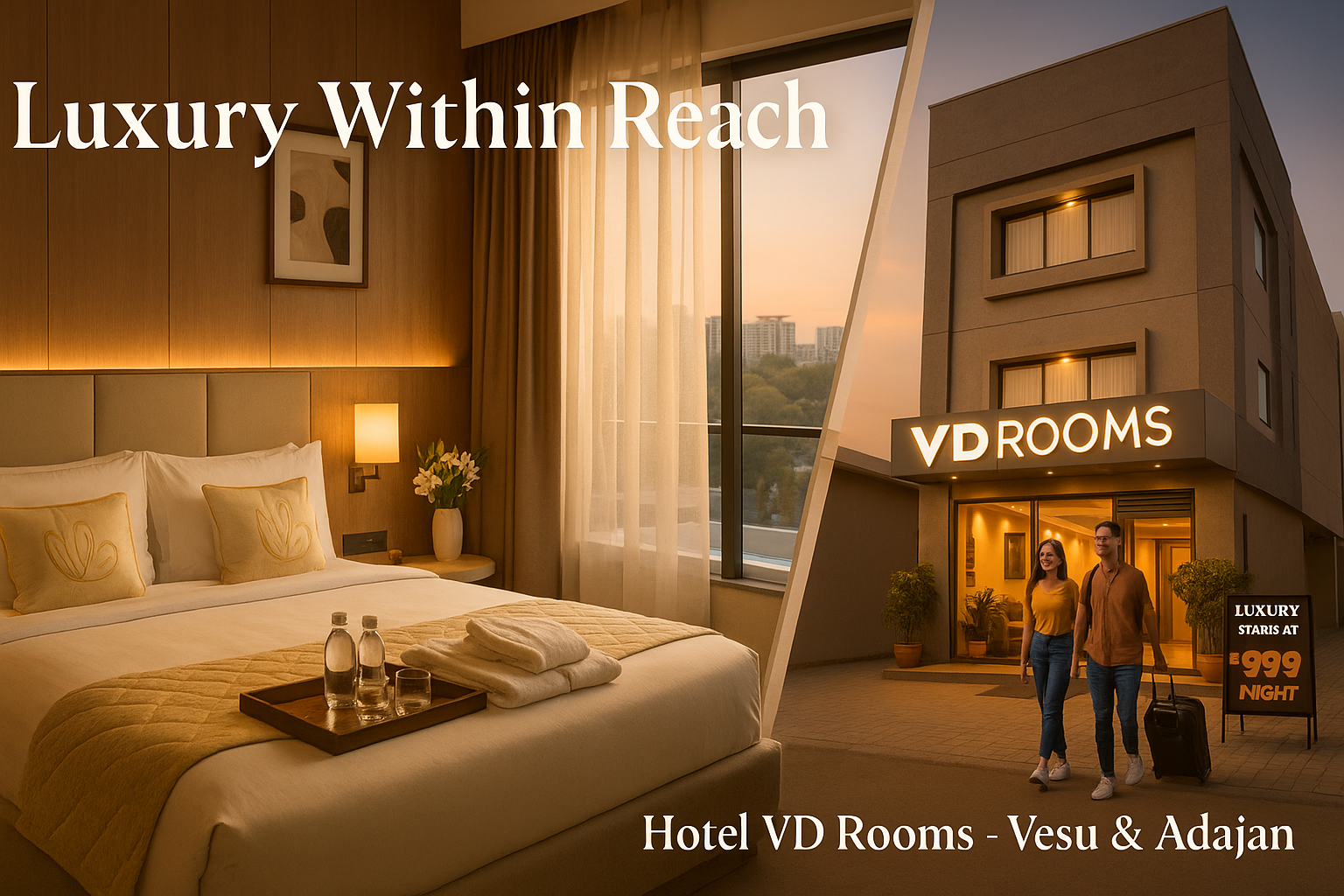 Luxury Meets Budget: Discover Luxury Affordable Rooms in Surat at Hotel VD Rooms