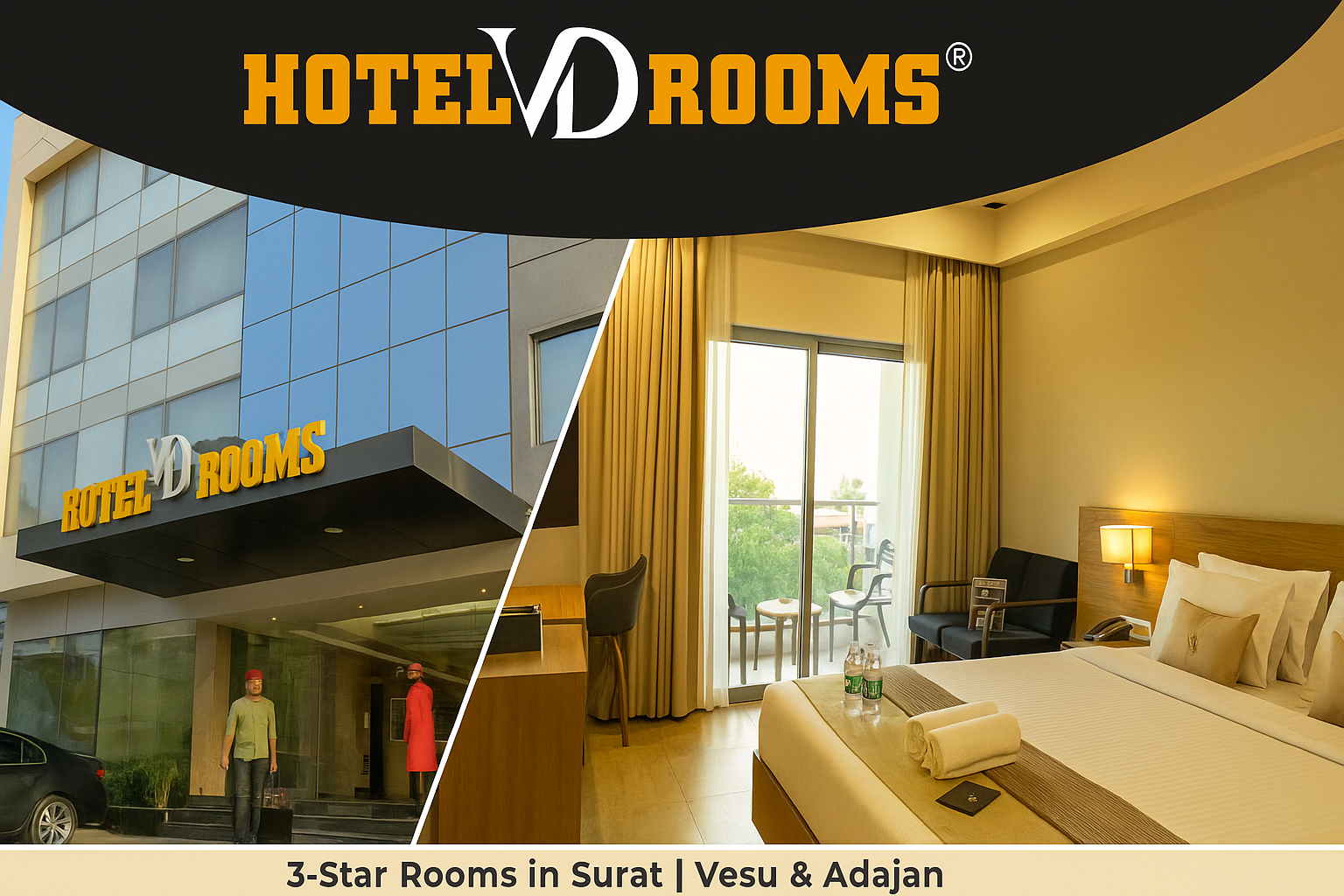 Your Guide to 3-Star Rooms in Surat: Comfort, Value, and Convenience at Hotel VD Rooms