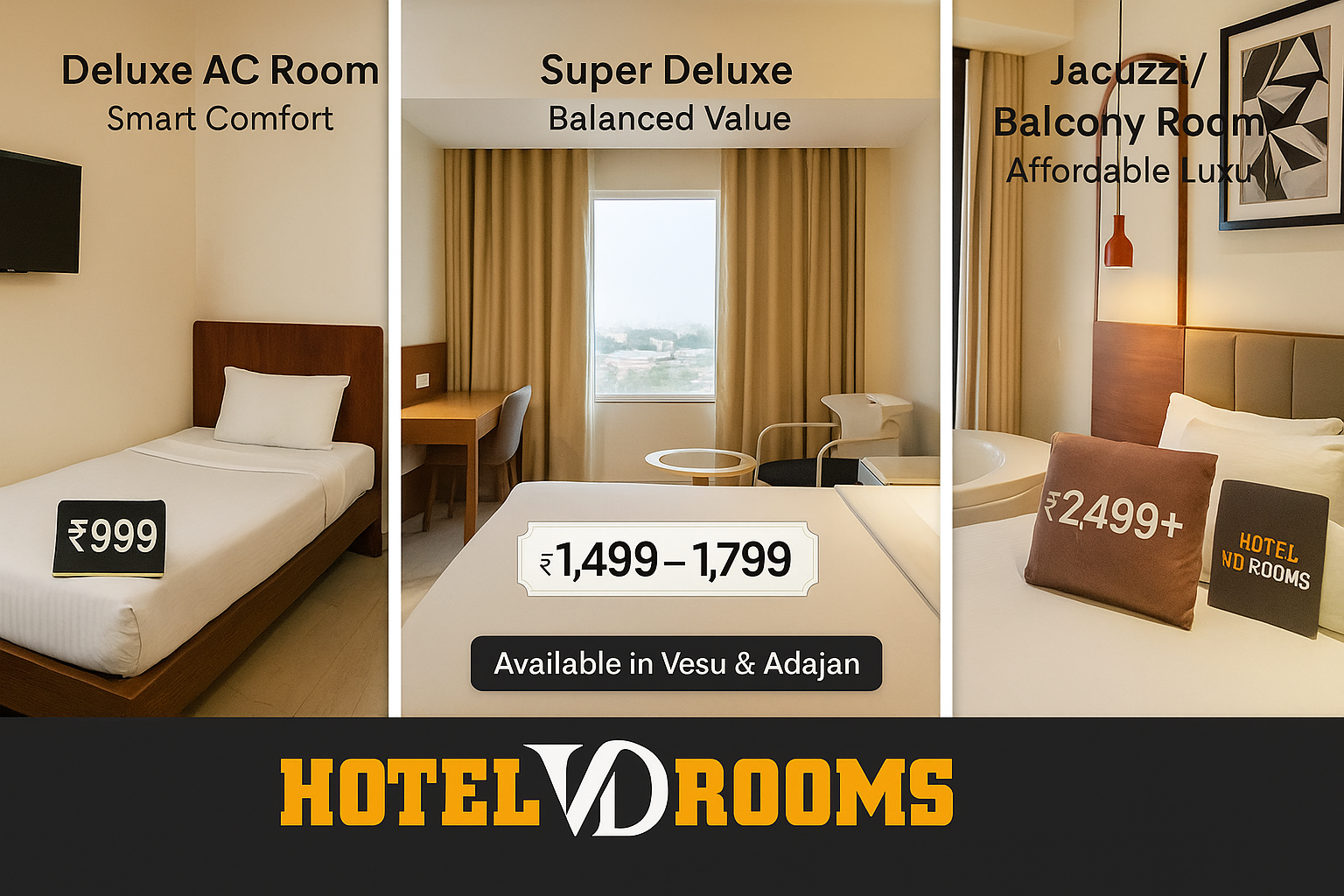 Understanding the Price of Hotel Rooms in Surat: What Affects Rates & How to Get the Best Value at Hotel VD Rooms
