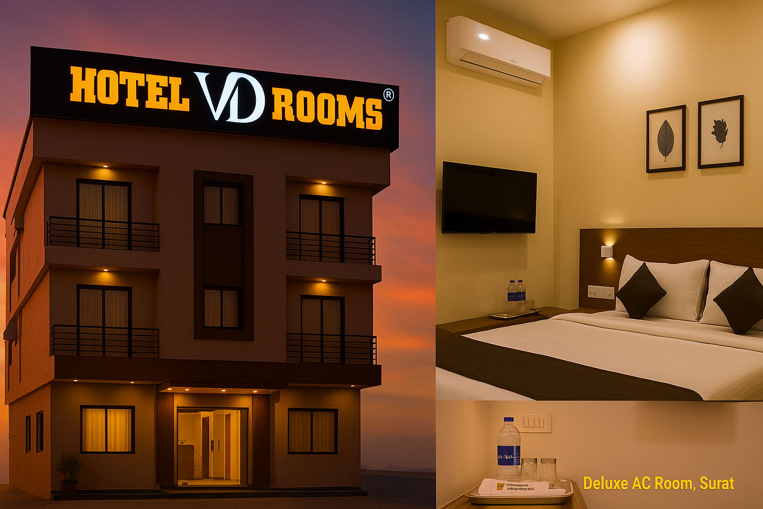 Top Budget Stays in Surat: Experience Comfort & Savings at Hotel VD Rooms