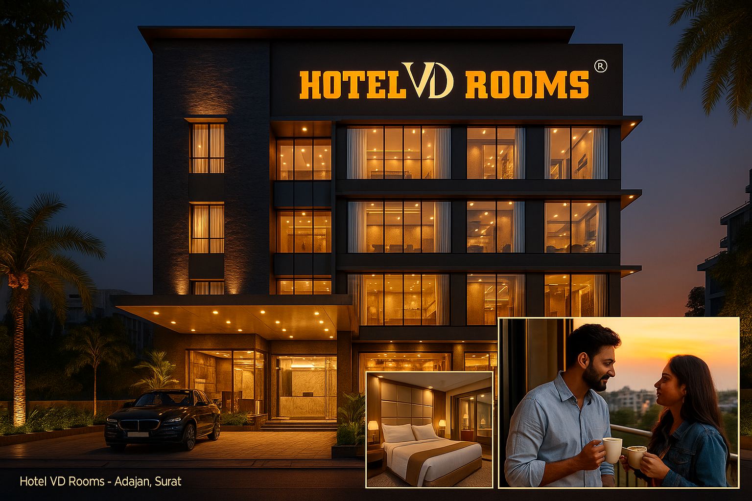 Experience Serenity & Style at Hotel VD Rooms Adajan: Your Ideal Stay in Surat’s Most Peaceful Locale