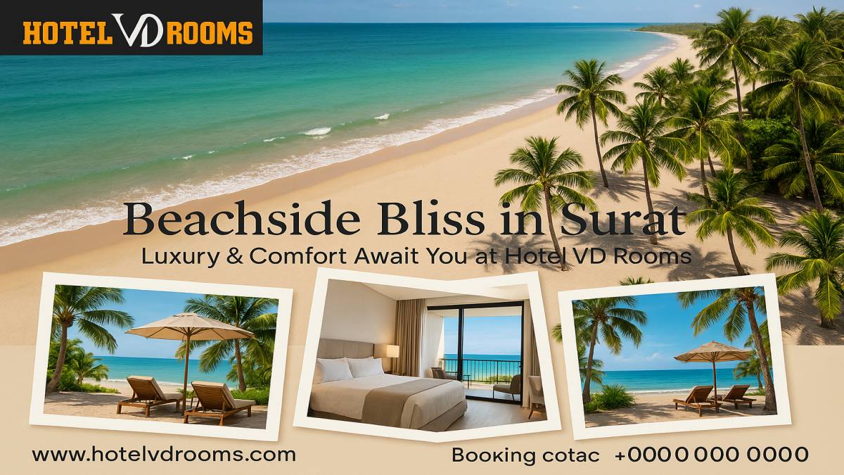 🏖️ Beachside Bliss in Surat: Discover Luxury & Comfort at the Best Beach View Hotel – Hotel VD Rooms