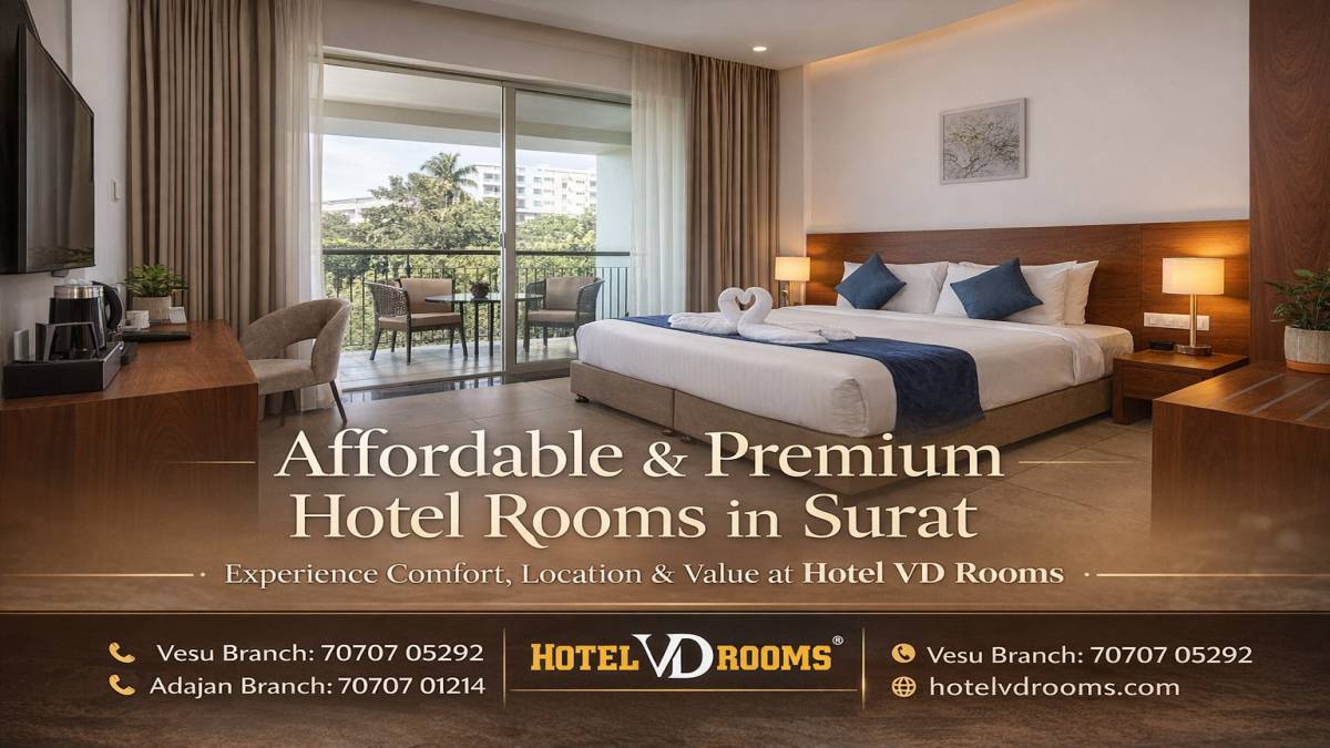 Affordable & Premium Hotel Rooms in Surat at VD Rooms