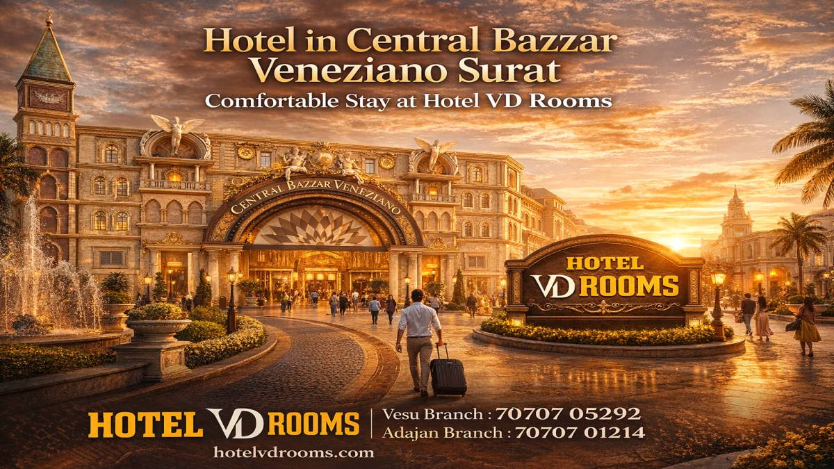 Hotel in Central Bazzar Veneziano Surat: Comfortable Stay at Hotel VD Rooms
