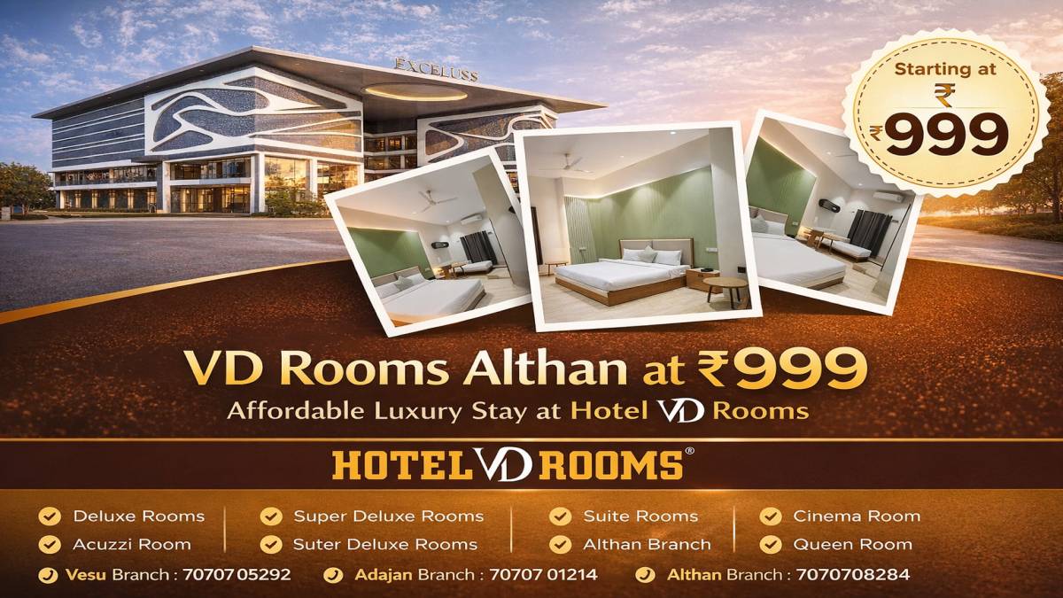 VD Rooms Althan at 999: Discover Budget Comfort at Hotel VD Rooms