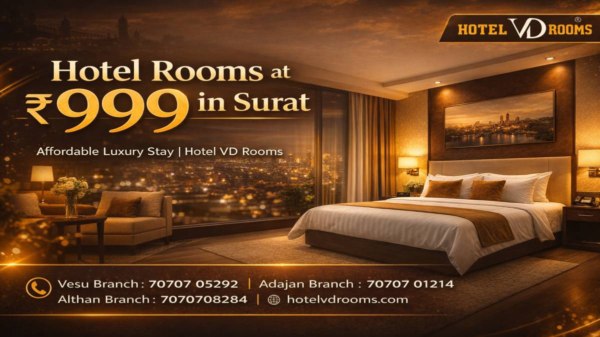 Hotel Rooms at 999 in Surat: Experience Budget Comfort at Hotel VD Rooms