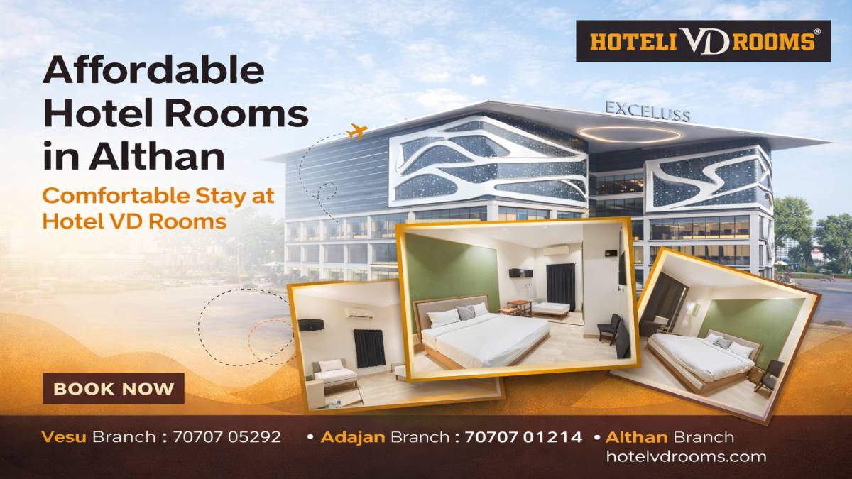 Hotel Rooms in Althan: Affordable and Comfortable Stay at Hotel VD Rooms