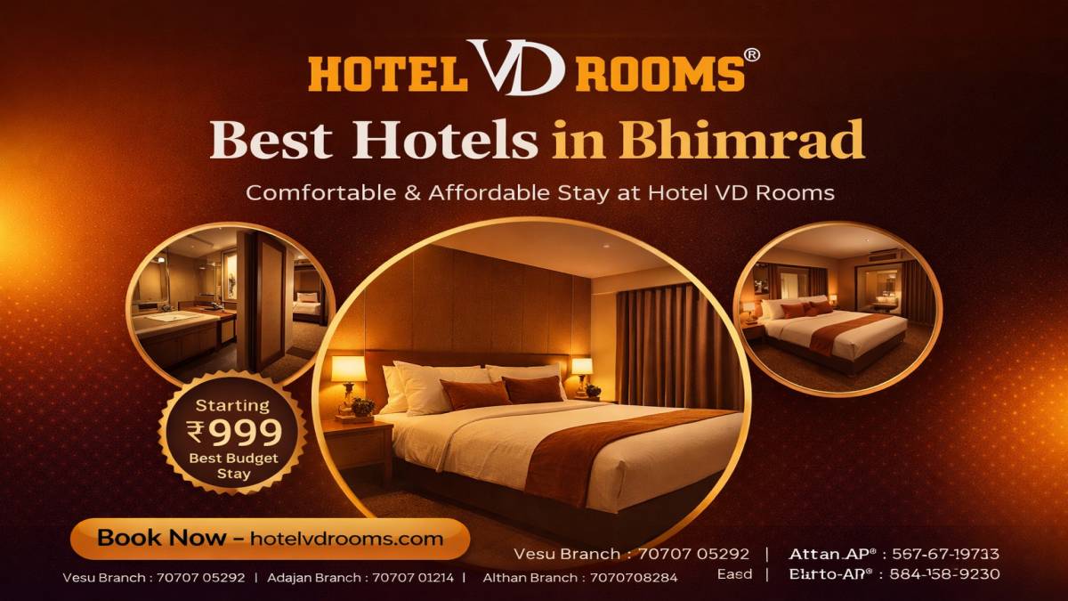Best Hotels in Bhimrad: Affordable and Comfortable Stay at Hotel VD Rooms
