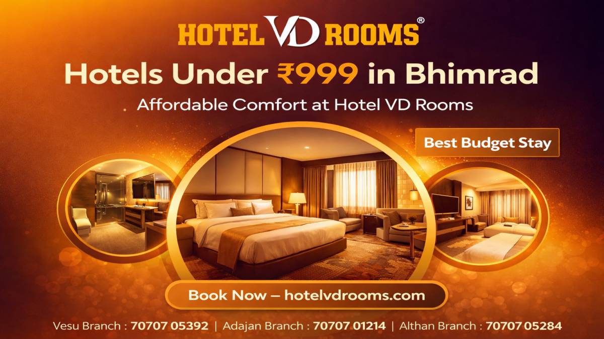 Hotels Under 999 in Bhimrad: Affordable Stay at Hotel VD Rooms