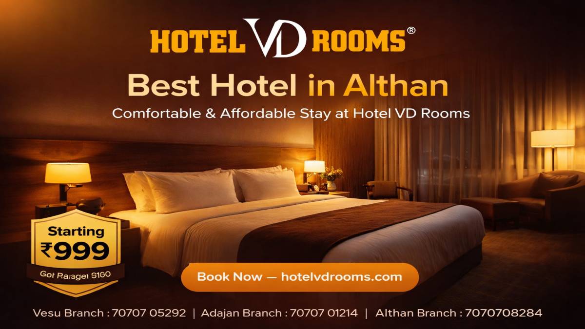 Best Hotel in Althan: Affordable and Comfortable Stay at Hotel VD Rooms