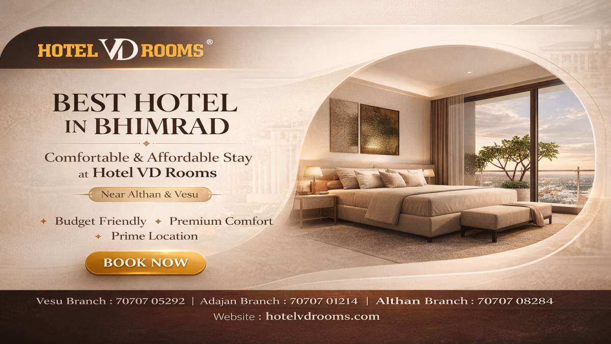 Best Hotel in Bhimrad: Affordable and Comfortable Stay at Hotel VD Rooms