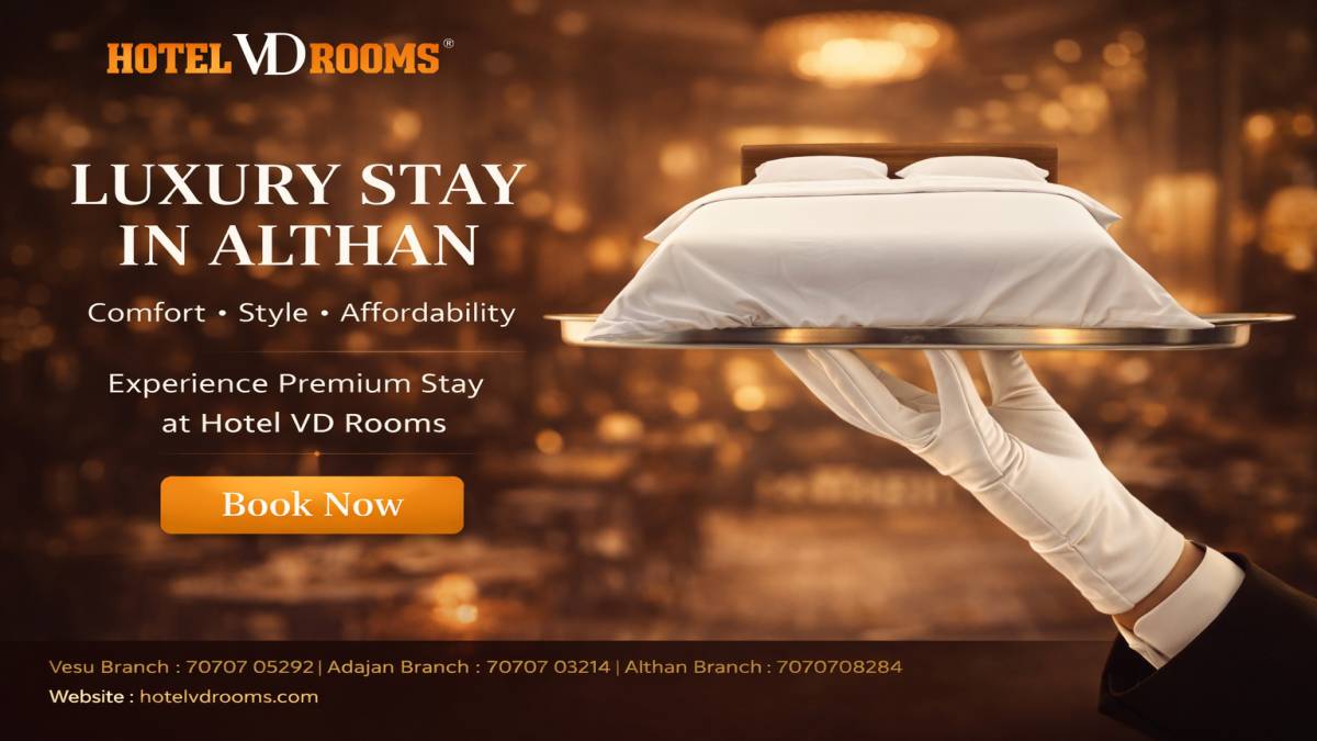 Luxury Stay in Althan: Affordable Premium Experience at Hotel VD Rooms