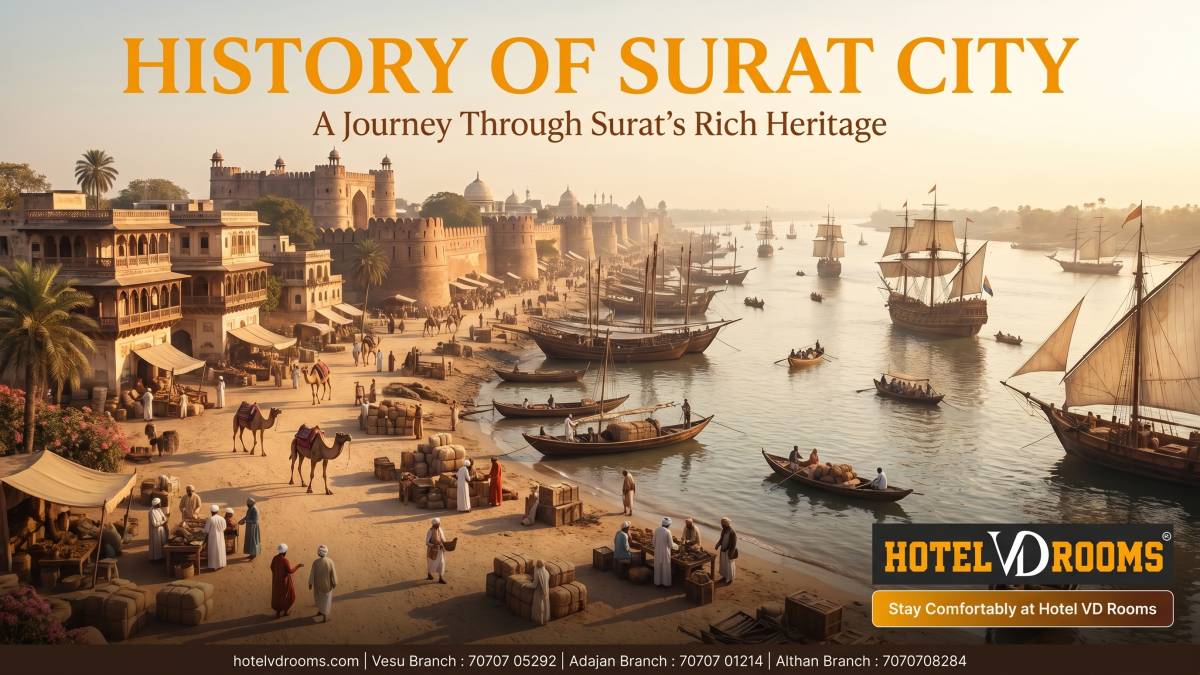 History of Surat City: Exploring Surat’s Rich Heritage with Comfortable Stay at Hotel VD Rooms