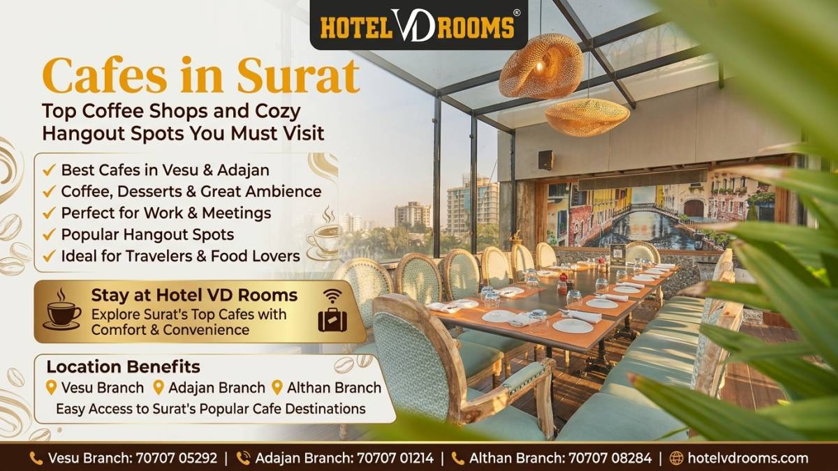 Cafes in Surat: Top Coffee Shops and Cozy Hangout Spots You Must Visit